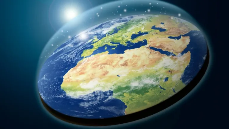Un modèle d'une Terre plate