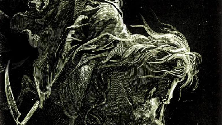 « Je regardai, et voici, parut un cheval d’une couleur verdâtre. Celui qui le montait se nommait la mort… » Dans sa terrifiante vision, l’apôtre Jean vit les symboles des principaux évènements menant au retour de Jésus-Christ. Un portrait de "la Faucheuse"